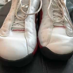 Jordan shoes XIII red white lows size 13